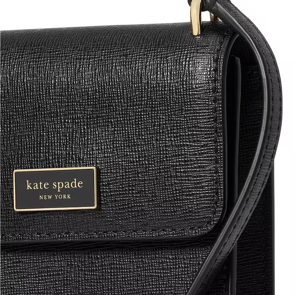 Kate Spade Madison north Black cell phone Crossbody Bag. NWT - Picture 6 of 7